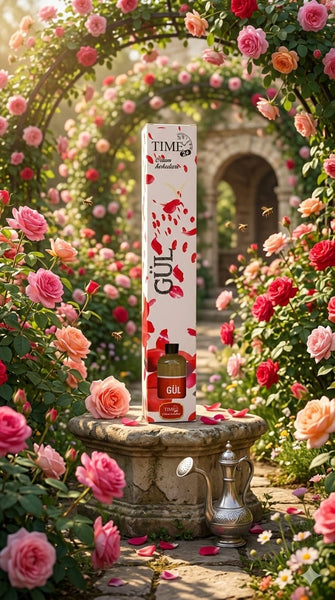 TIME24 Gül Oda Kokusu 50 ML – Çubuklu Ortam Kokusu | Kalıcı Gül Kokusu Reed Diffuser