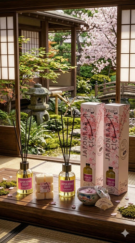 TIME24 Japon Çiçeği Oda Kokusu – Çubuklu Ortam Kokusu 50 ml