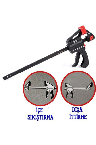 6x150 Mm Hafif Tip Sürgülü Tek Ele Uygun Iç Dış Işkence Kıskaç