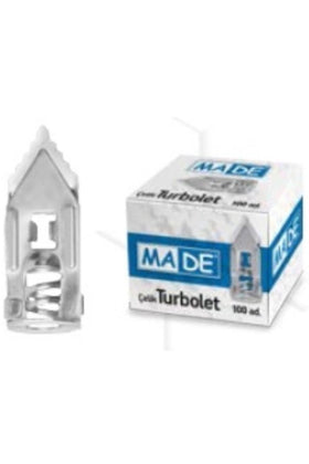 Çelik Turbolet Dübel En 11 Mm Boy 40 Mm 1 Paket 100 Adet