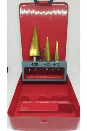 Kademeli Delme Seti 3 Parça (4-30) (4-20) (4-12) B