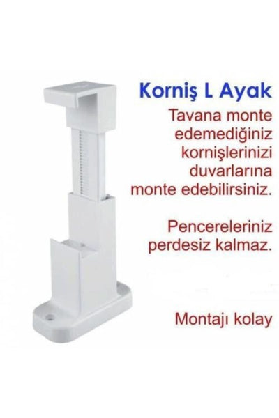 Korniş Tutucu L Ayak 2 Adet