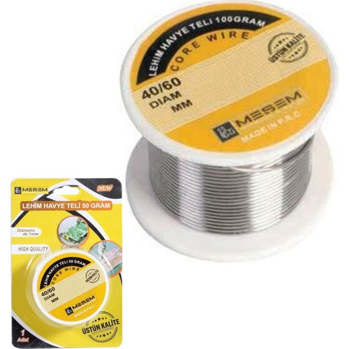 Meşem Havya Lehim Teli 1 mm 50 Gram