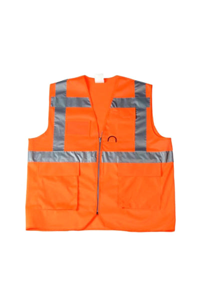 Mühendis Tipi İkaz Yeleği-Turuncu