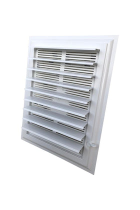 Panjurmatix Beyaz Plastik Menfez Banyo Wc Havalandırma Menfezi 25x45 Cm