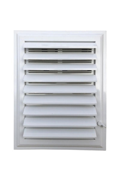 Panjurmatix Beyaz Plastik Menfez Banyo Wc Havalandırma Menfezi 25x45 Cm