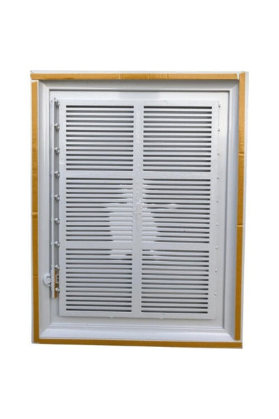 Panjurmatix Beyaz Plastik Menfez Banyo Wc Havalandırma Menfezi 25x45 Cm