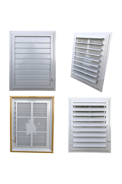 Panjurmatix Beyaz Plastik Menfez Banyo Wc Havalandırma Menfezi 25x45 Cm