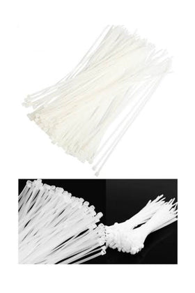 Plastik Cırt Kelepçe Beyaz 3,6x200 1 Pkt 100 Adet