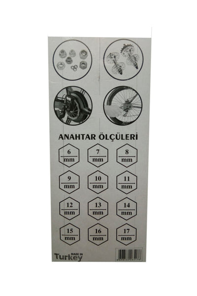 Pratik Bisiklet Somun Anahtarı Takımı Seti Eba 0001